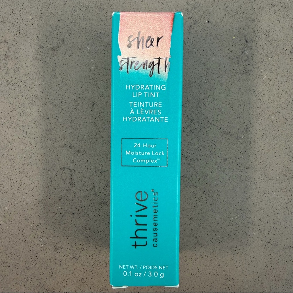 NEW Thrive Causemetics Lip Tint Jennifer Full Size NIB Vegan Cruelty Free